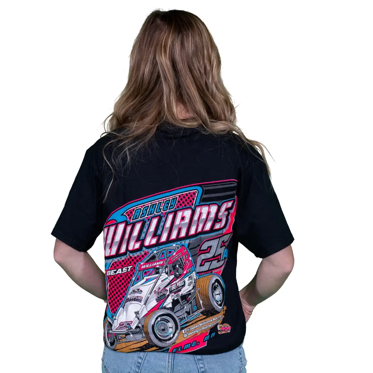 Ashley Williams Black T-Shirt Back (1)