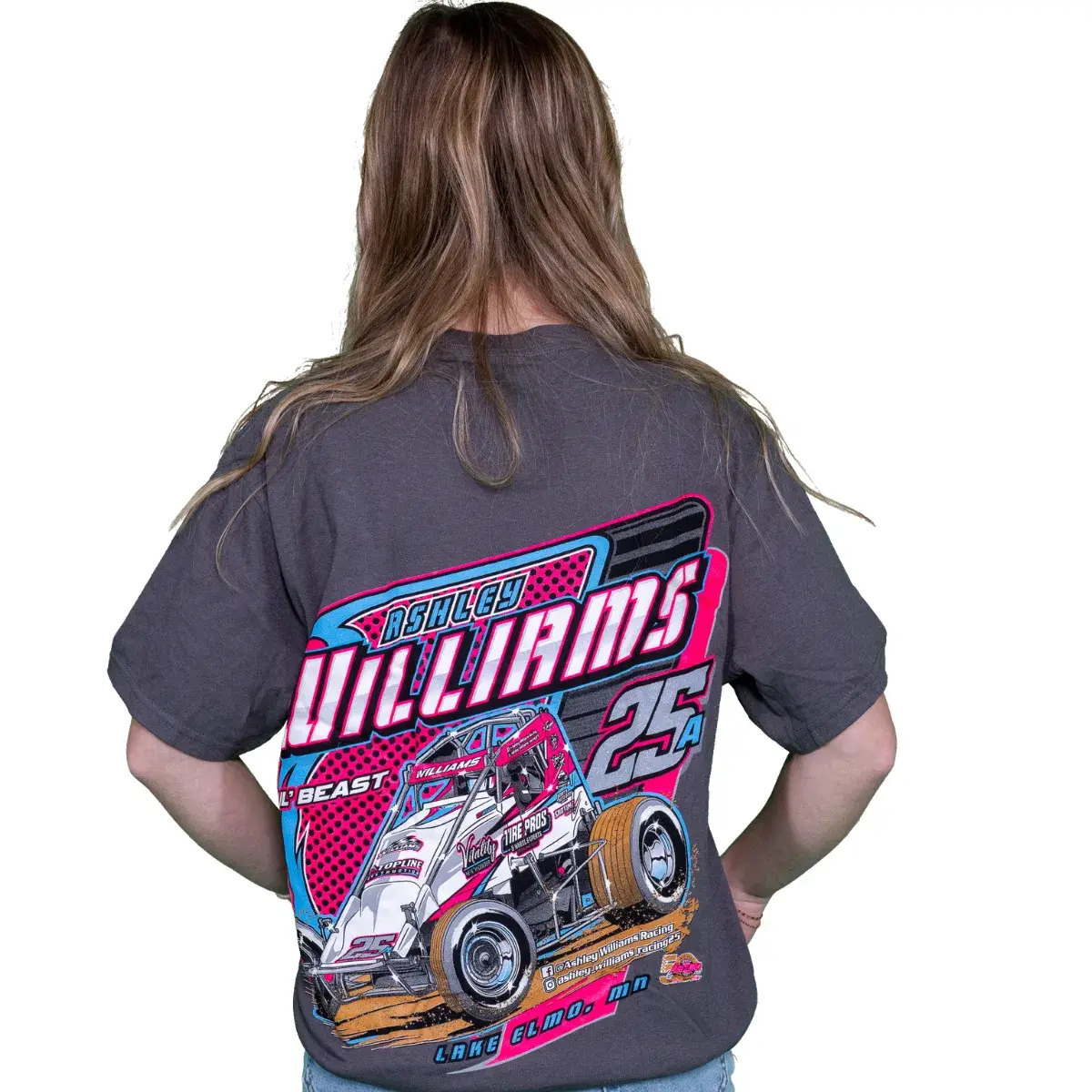 Ashley Williams Dark Gray T-Shirt Back (1)