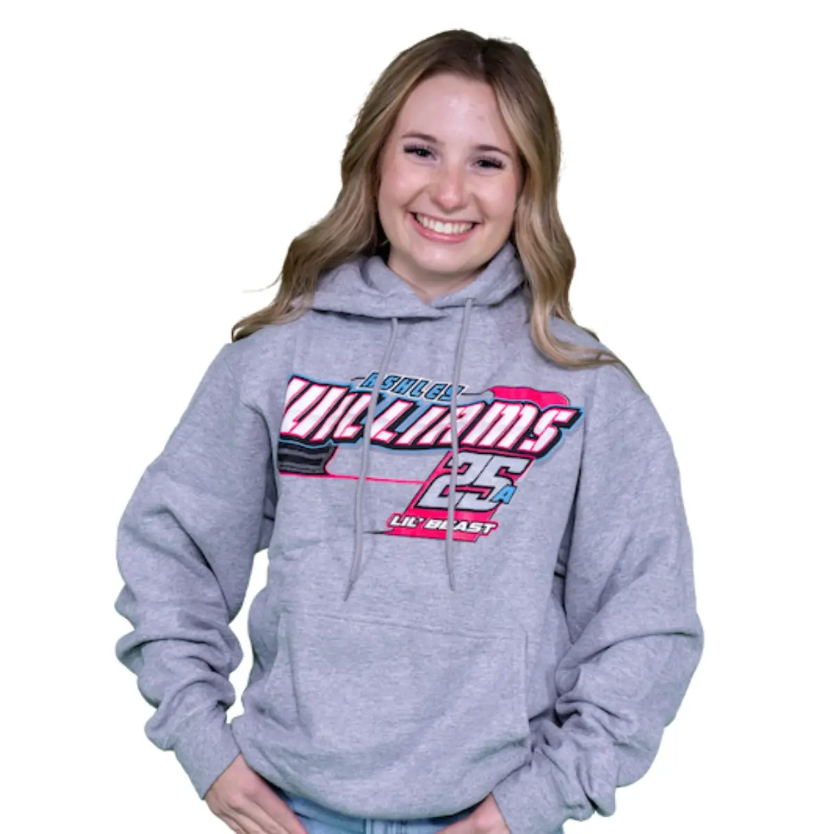 Ashley Williams Lil' Beast Pullover Hoodie (Light Grey)