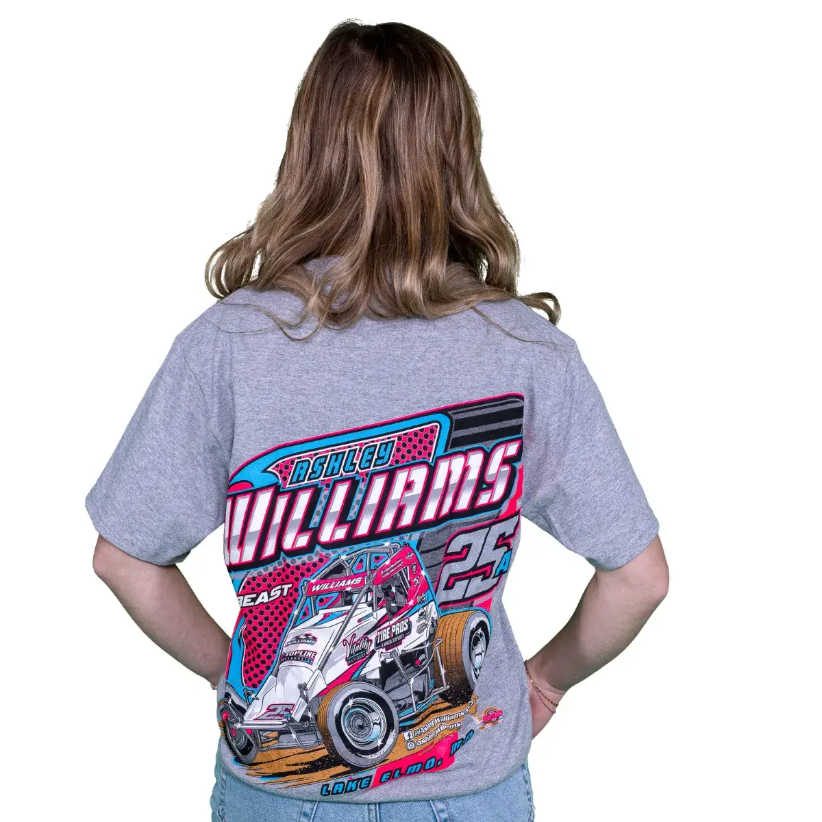 Ashley Williams Light Gray T-Shirt Back (1)