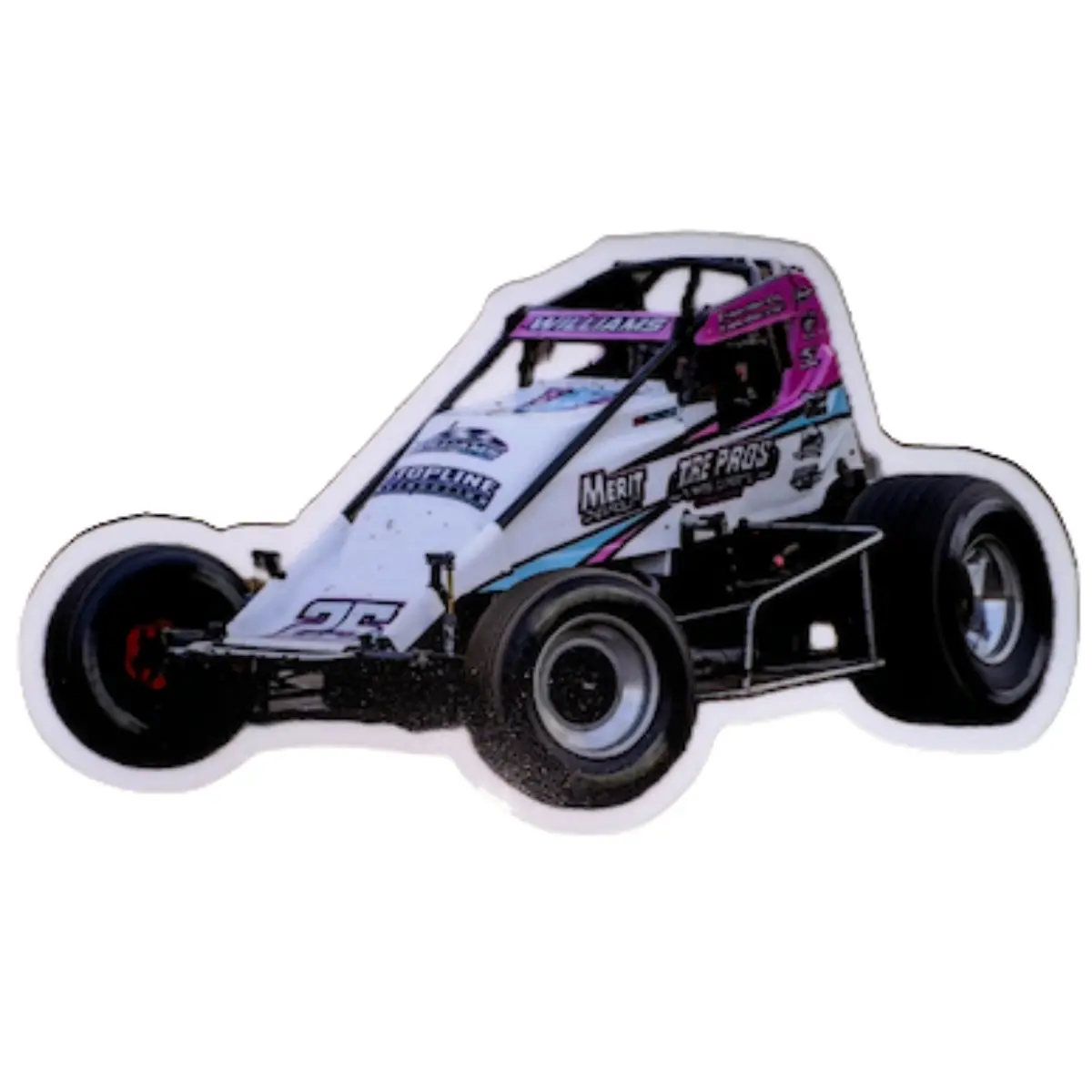 Ashley Williams #25 Sprint Car Die-Cut Sticker